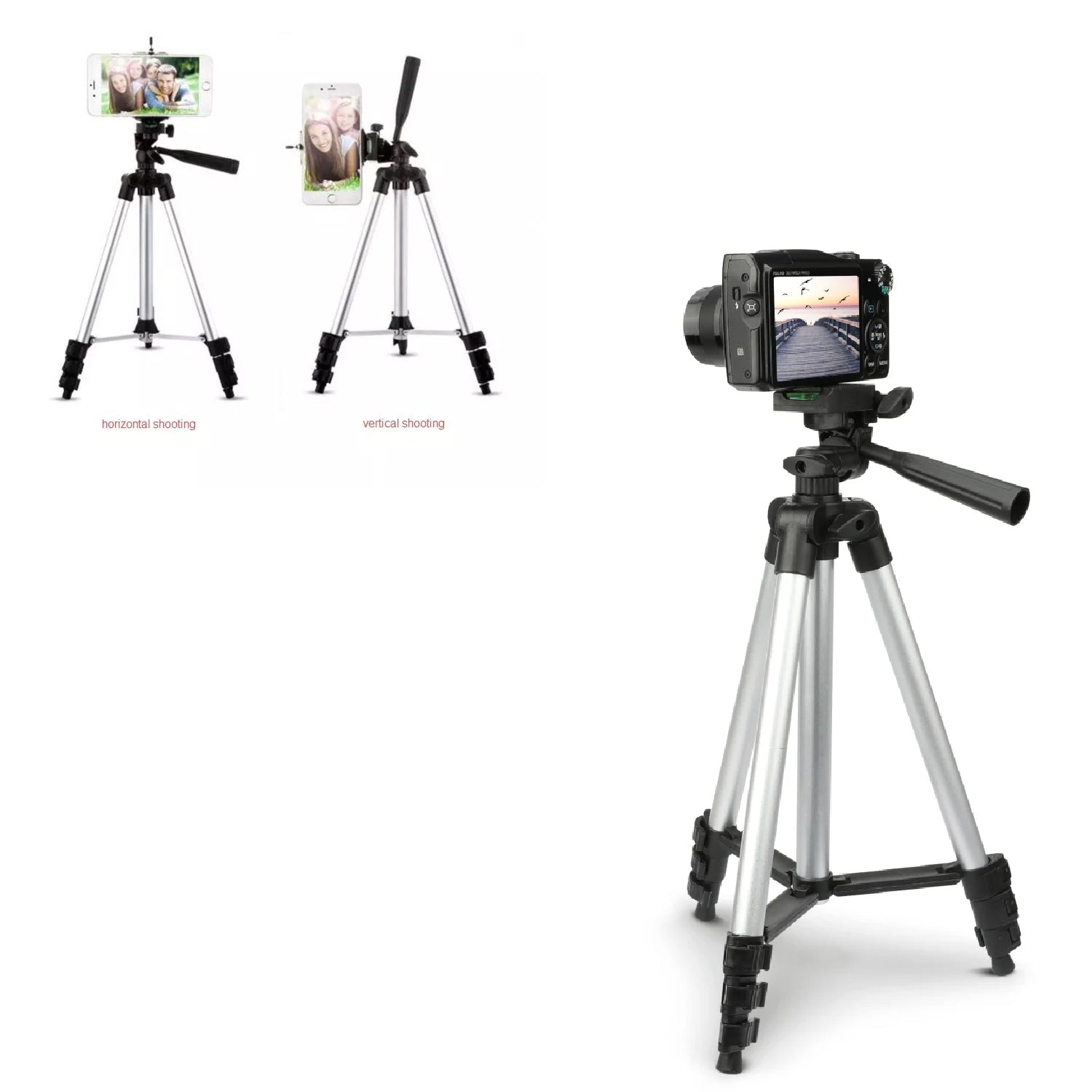 6253 Universal Lightweight Tripod with Mobile Phone Holder Mount & Carry Bag for All Smart Phones DeoDap 6253 Universal Lightweight Tripod with Mobile Phone Holder Mount & Carry Bag for All Smart Phones DeoDap